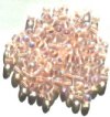 50 6mm Transparent Rosaline AB Round Glass Beads
